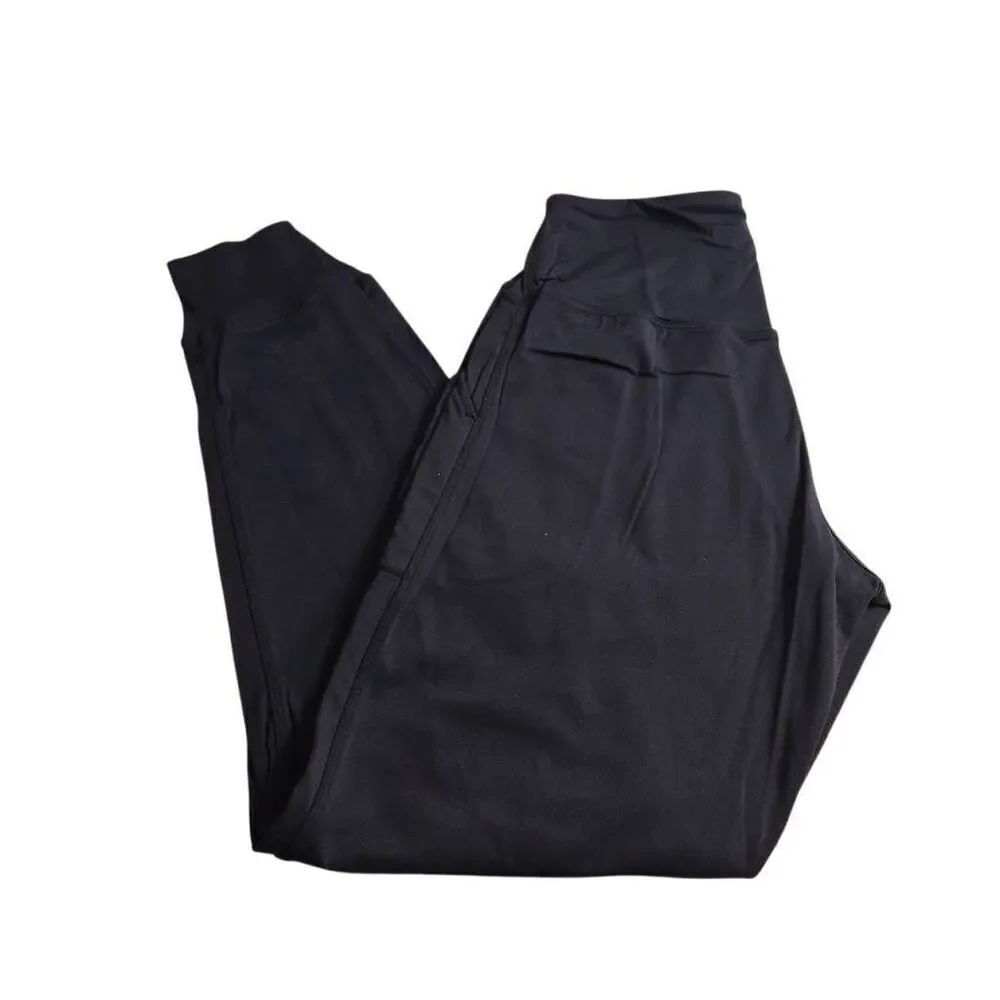 Oalka Women's Joggers High Waist Yoga Pockets Sweatpants Sport Workout Pants XS
